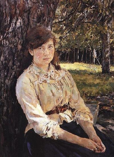 Valentin Serov Girl in the Sunlight Portrait of Maria Simonovich Germany oil painting art